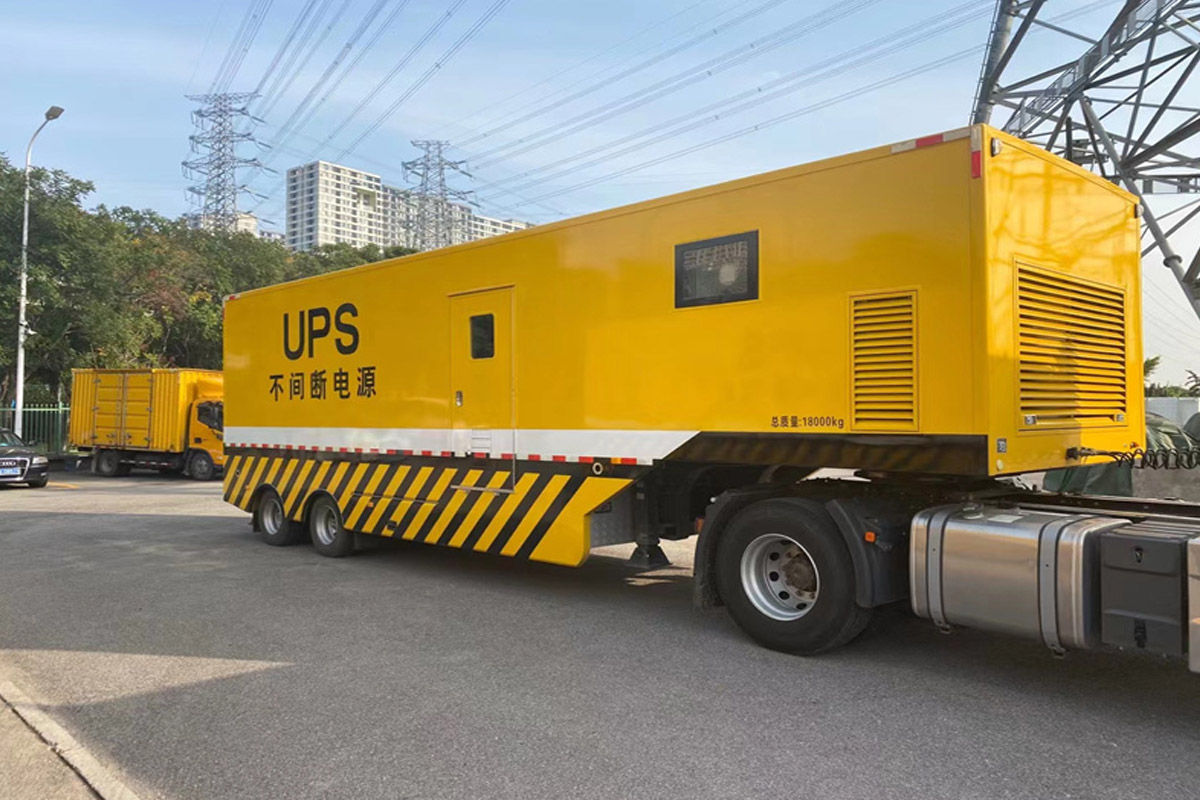 宁陵发电机租赁施工现场